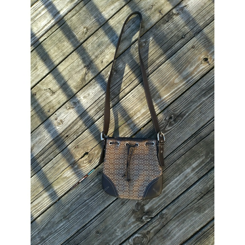 Coach Signature Drawstring Crossbody!